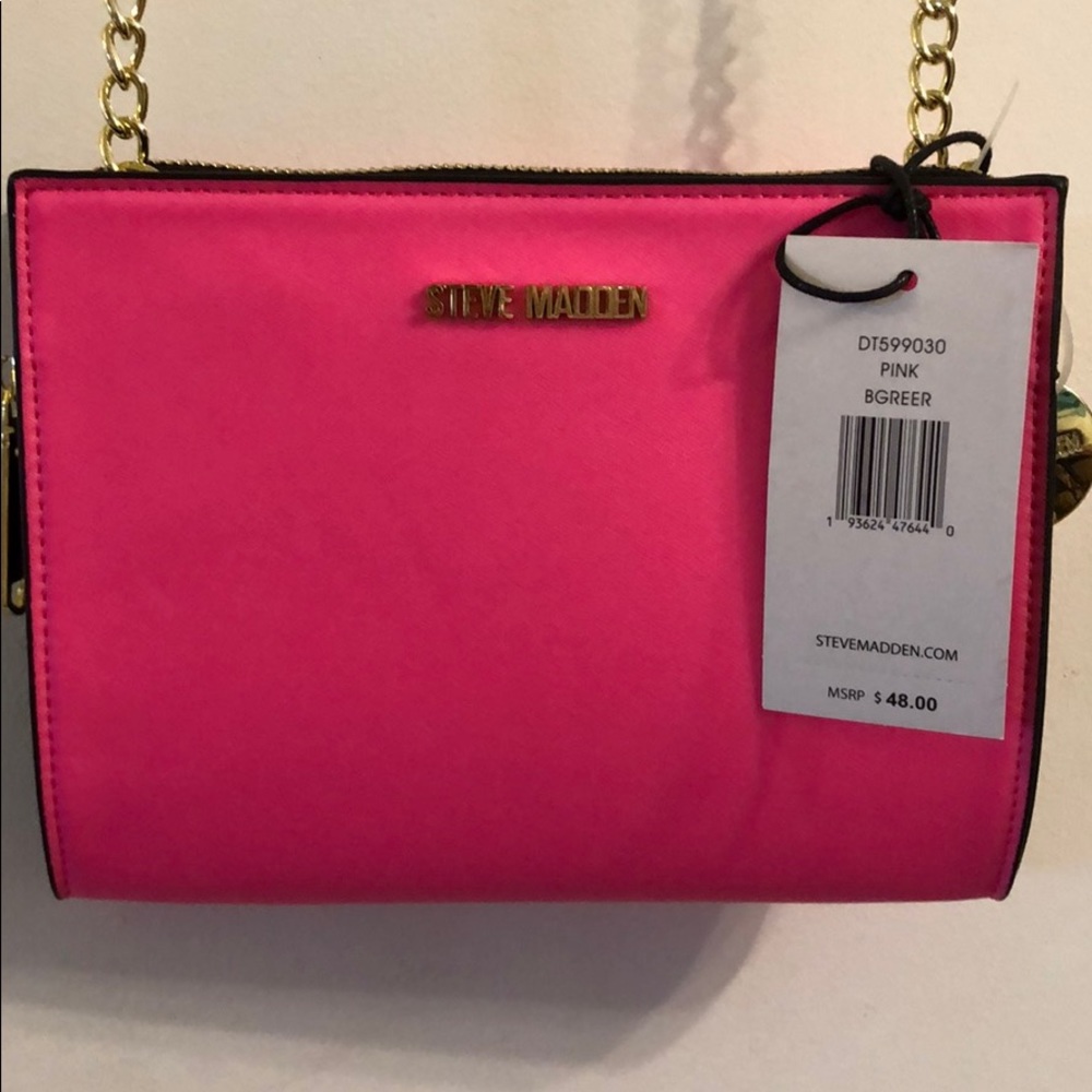 Neon Pink Hot Pink Crossbody Steve Madden Purse